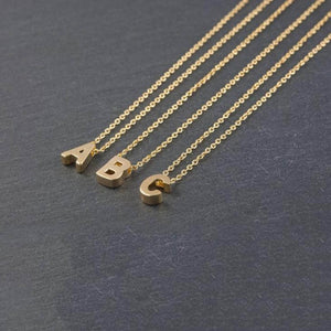 Fashion  Pendant Metal Letters Gold Necklaces